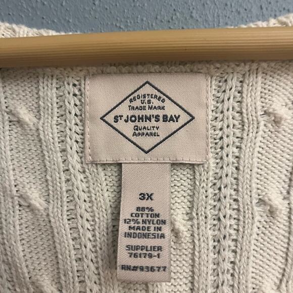 St John’s Bay Cable Knit Sweater - Picture 2 of 2